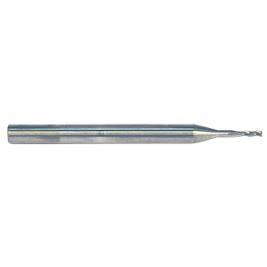 Rushmore USA 3 Flute, Solid Carbide Metric Finishing End Mill, 1mm Size, 3mm Shank Diameter, 3mm Length of Cut, 83mm Overall Length