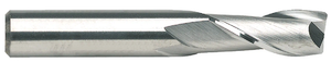 M.A. Ford 2 Flute Micrograin Solid Carbide Single End Mill, 1/16" Size, 1/8" Shank Diameter, 3/16" Flute Length, 1-1/2" Overall Length