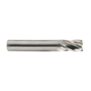 M.A. Ford 4 Flute Metric Stub Length Micrograin 10% Cobalt Solid Carbide Single End Mill, 4mm Size, 4mm Shank Diameter, 8mm Length of Cut, 51mm Overall Length