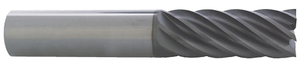 PROMAX Tools 7 Flute nACRo Coated Carbide Unequaled Index Single Square End Mill, 1/4" Size & Shank Diameter, 3/4" Length of Cut, 2-1/2" Overall Length - 20-451-800