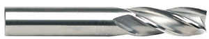 Rushmore USA 4 Flute Micrograin Solid Carbide Single Finishing End Mill, 7/64" Size, 1/8" Shank Diameter, 3/8" Length of Cut, 1-1/2" Overall Length - 20-501-007