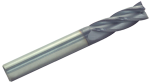 Rushmore 4 Flute AlTiN Coated Long Length End Mill, 3/8" Size & Diameter
