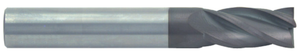 Rushmore USA 4 Flute Metric TiALN Coated Solid Carbide Single End Mill, 9mm Size, 10mm Shank Diameter, 22mm Length of Cut, 70mm Overall Length