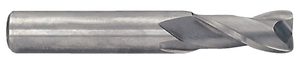 Rushmore USA 2 Flute Solid Carbide .045" Corner Radius Single End Mill, 1/4" Size & Shank Diameter, 3/4" Flute Length, 2-1/2" Overall Length - 20-504-414