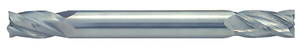 Rushmore USA 4 Flute Stub Length Solid Carbide Double End Mill, 5/16" Size, 5/16" Shank Diameter, 1/2" Flute Length, 2-1/2" Overall Length - 20-508-420