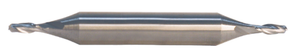 Rushmore USA 1/8" 2 Flute Spiral Regular Length Micrograin Solid Carbide Double End Mill - 20-509-008