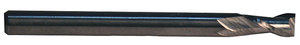 Rushmore USA 2 Flute Stub Length Solid Carbide Single End Mill, 1/8" Size, 1/8" Shank Diameter, 1/4" Flute Length, 1-1/2" Overall Length