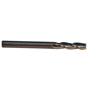 Rushmore USA 3 Flute Micrograin Solid Carbide Single End Mill, 1/8" Size, 1/8" Shank Dia., 1/2" Length of Cut, 1-1/2" Overall Length
