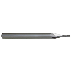 Rushmore USA 2 Flute Solid Carbide Regular Length Decimal Single End Mill, .055" Size, .165" Flute Length