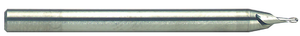 Robbjack 2 Flute "Tuffy" Solid Carbide Miniature Ball Single End Mill, .031" Size, .0465" Length of Cut - 20-515-476