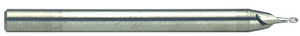 Robbjack 2 Flute "Tuffy" Solid Carbide Miniature Ball Single End Mill, .031" Size, .093" Length of Cut - 20-515-479