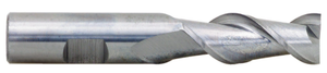 Weldon Ski-Carb™ 2 Flute Solid Carbide Single End Mill For Aluminum, 1" Size/Shank Diameter, 7" OAL
