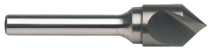 Rushmore USA Single Flute Solid Carbide Countersink, 82° Angle, 5/8" Size, 1/4" Shank Diameter, 2-1/2" Overall Length