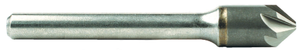 Rushmore USA 6 Flute Solid Carbide CNC Precision Single End Countersink, 82° Angle, 1/4" Size, 1/4" Shank Diameter, 2" Overall Length