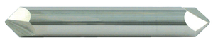 PROMAX Tools 4 Flute 90° Included Angle Solid Carbide Chamfer & Spot Drill, 1/2" Size, Cut A 0.304", Cut B 0.215", 3" Overall Length