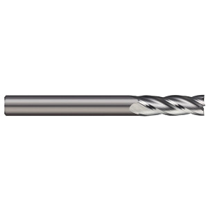Micro 100 2 Flute Micrograin Solid Carbide Single End Mill, 3/64" Size, 1/8" Shank Diameter, 7/64" Flute Length, 1-1/2" Overall Length