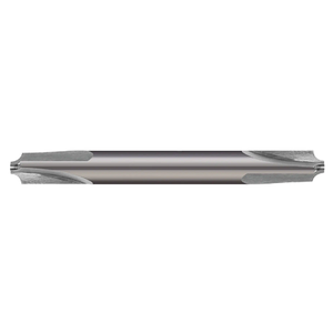Micro 100 3 Flute Solid Carbide Double End Corner Rounding End Mill, .120" End Diameter, 5/8" Shank Diameter, 3-1/2" Overall Length, .2188" Radius