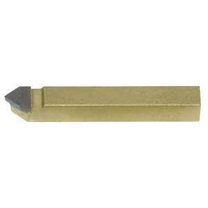 Precise USA Carbide K21 Kennametal Tipped Tool Bit, 1/4" Size, D4 Pointed Nose 80° Included Angle