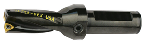 Ultra-Dex Indexable WCMX Drill Holder, 0.968" Drill Dia., 8.031" Length - UD-0968-2D-0750 - 22-590-706