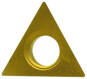 Everede Indexable Carbide Turning Insert, 60° Triangle TDAB-07, 0.008" Radius, Grade CVM2