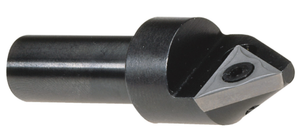 APT 60° Point Angle Single Insert Indexable Countersink & Chamfering Holder, 1/2" Shank Dia., Maximum Cutter Body 1-3/4" - CC260 - 24-599-551