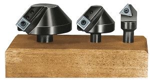 APT 60° Point Angle 3 Piece Indexable Countersink & Chamfering Set, with Inserts TPGH32_ & SPGH43_ - CCS60