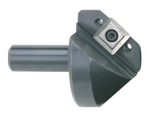 APT 90° Point Angle Single Insert Indexable Countersink & Chamfering Holder, 3/4" Shank Dia., Maximum Cutter Body 2-1/2" - CC390 - 24-599-562