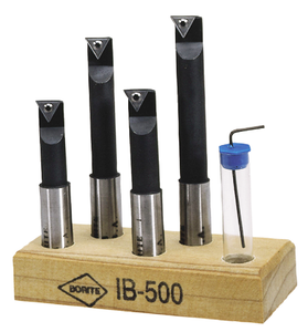 Borite 4 Piece Boring Bar Set, 1/2" Shank Size - IB-500 Borite 4 Piece Boring Bar Set, 1/2" Shank Size - IB-500