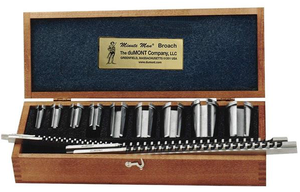 Dumont #70 17 Piece 26 Combo HSS Metric Keyway Broach Set - 44498 - 30-600-070