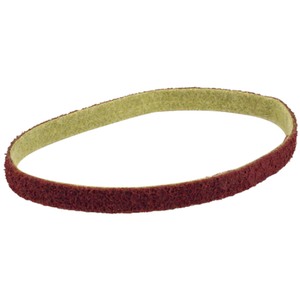 Precise Aluminum Oxide Non-Woven Belt - Brown, 1/2" x 24" Size, Coarse Grade