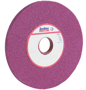 Radiac Ruby Oxide Surface Grinding Wheel, 8" x 1/2" x 1-1/4", 46G Grit - 34078809