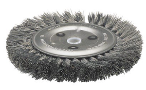 Advance Brush Knot Type Wheel Brush, 6" Diameter, .0118" Medium Wire Size - 81665