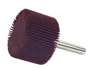 T&O Zirconia Abrasive Flap Wheel, 1" Diameter, 1" Width, 1/4" Shank, 60 Grit