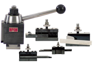 Aloris Super Precision Quick Change Starter Tool Post Set, 17"-48" Lathe Swing - DA