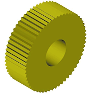 Precise R Series Straight Knurl Wheel, 3/4" Dia. 12 Pitch