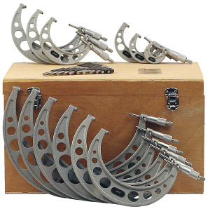 Phase II 0-12" .0001" Grad. Precision Outside Micrometer 12 Piece Set - 107-034