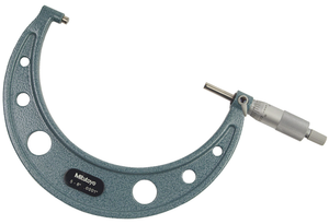 Mitutoyo Flat End Spindle Outside Micrometer, 5-6" Range - 103-220