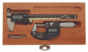 Mitutoyo 6" Digital Caliper & 1" Digital Micrometer Set 64PKA077