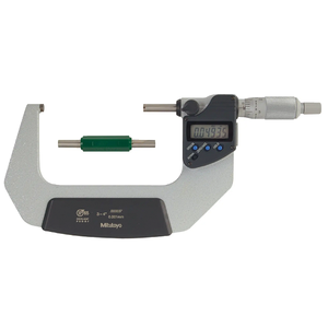 Mitutoyo IP65 Electronic Coolant Proof Micrometer, 3-4" Range, Non Calibrated, Ratchet Stop, With SPC Output