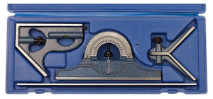 PEC 4-Piece Combination Square Set U-40X, 12" Length, EM, Reversible Protractor Head - 57-020-328