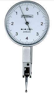 Fowler 1” Dial Test Indicator, 0-4-0 Reading .0001"Grad. White Face 52-563-770 - 57-030-316