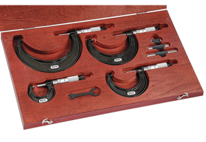 Starrett 0-4" Outside Micrometer Set S436.1BXRLZ