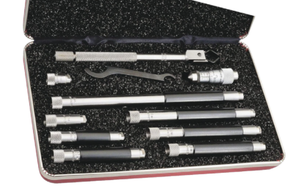 Starrett Tubular Inside Micrometer Set, 1-1/2" - 12" Range, 8 Rods - 823BZ - 57-052-461