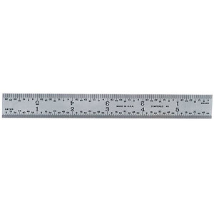 PEC 6" 5R Graduation Rigid Steel Rule 502-006