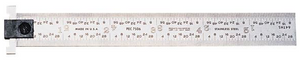 PEC Tools 18" 4R Grad. 1-1/8" Width Adjustable Hook Rule 402-H18
