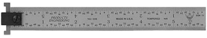 PEC Tools 6" 16R Grad. 3/4" Width Adjustable Hook Rule 162-H06