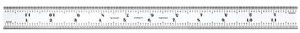 Starrett 12" 16R Graduation Rigid Steel Rule C616R-12