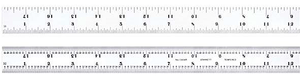 Starrett 18" 4R Graduation Rigid Steel Rule C604R-18