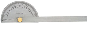 Precise Stainless Steel Round Head Protractor w/6" Arm #18