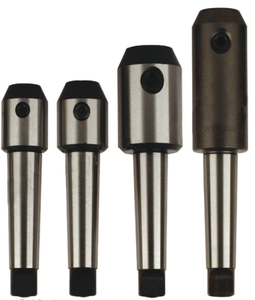 Precise 4 Piece 2MT End Mill Holder Set - Type A Tanged End, 3/16" to 5/8"